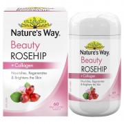Natures Way Beauty Rosehip + Collagen 60 Tablets