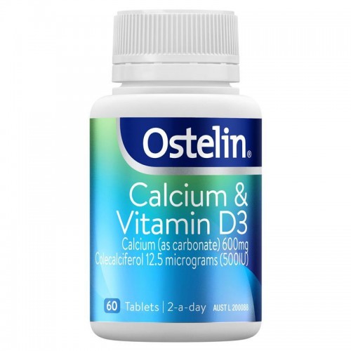 오스텔린 Ostelin Calcium & Vitamin D3 - Calcium & Vitamin D - 60 Tablets