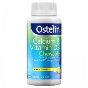 오스텔린 Ostelin Calcium & Vitamin D3 - Calcium & Vitamin D - 60 Chewable Tablets