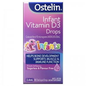 오스텔린 Ostelin Infant Vitamin D3 Drops - Vitamin D for Infants - 2.4mL