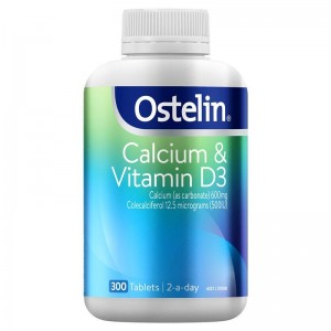 오스텔린 Ostelin Calcium & Vitamin D3 - Calcium & Vitamin D - 300 Tablets Exclusive Size