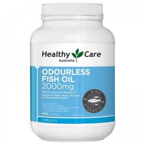 Healthy Care Odourless Fish Oil 2000mg 400 Soft Capsules