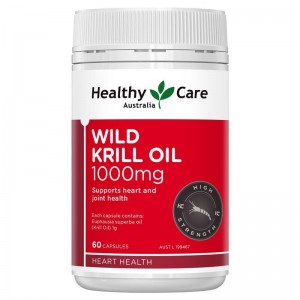 Healthy Care Wild Krill Oil 1000mg 60 Soft Capsules