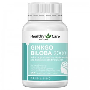 Healthy Care 헬시케어 징코빌로바 2000 100캡슐 Ginkgo Biloba 은행잎추출물