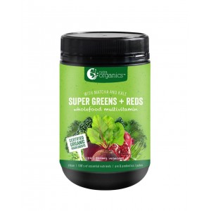 NUTRA ORGANICS-SUPER GREENS + REDS CAPS 180C