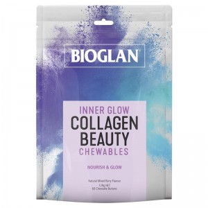 바이오글랜 이너글로우 콜라겐 뷰티 60정 츄어블/Bioglan Inner Glow Collagen Beauty 60 Chewable Tablets