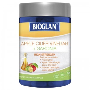 바이오글랜 애플사이다 비니거 가르시니아 90캡슐/Bioglan Apple Cider Vinegar + Garcinia 90 Capsules