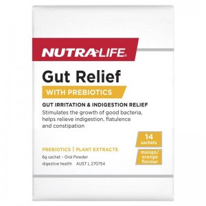 뉴트라라이프 굿 릴리프 위드 프리바오틱스 14봉지 NutraLife Gut Relief