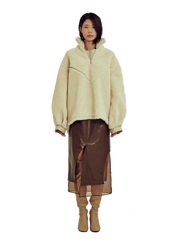 OVERSIZE DUMBLE PULLOVER _ IVORY
