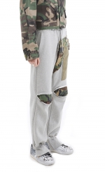 LSD COLLECTION_Destroyed Camouflage Sweatpants