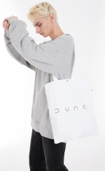 UL:KIN X DUNE_DUNE Logo Print Eco Bag_White