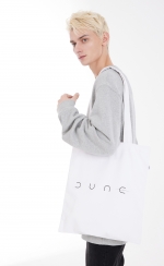 UL:KIN X DUNE_DUNE Logo Print Eco Bag_White