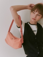 groove bag - apricot pink