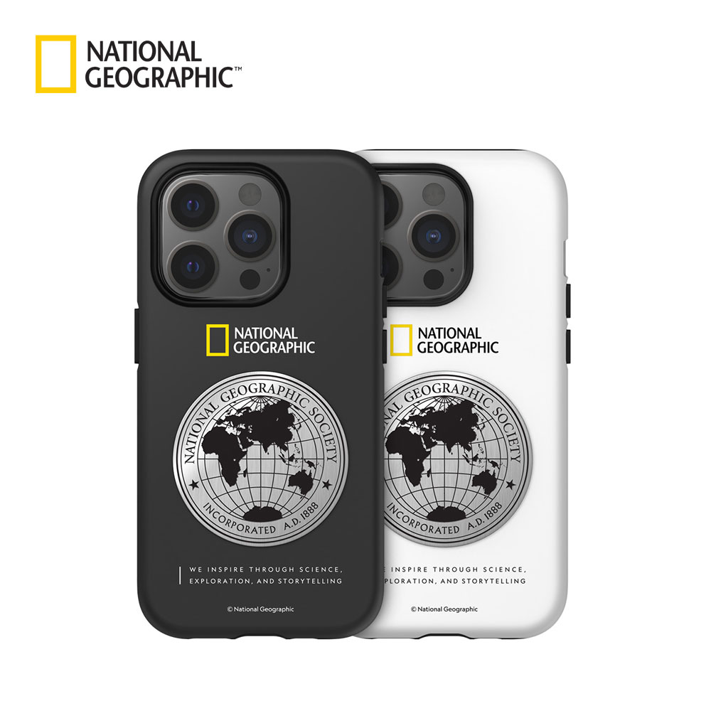 내셔널지오그래픽 아이폰14 프로 메탈 데코 하드쉘 케이스