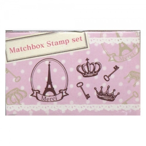 매치박스 스탬프 세트 - 에펠탑과 왕관 열쇠