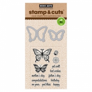 [클리어] Butterfly Pair Stamp & Cut
