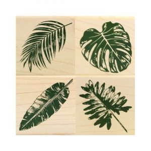열대잎 4종 스탬프 세트