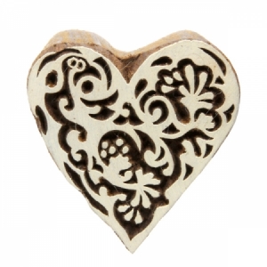 우드 블럭 스탬프 - 26 Ornate Heart