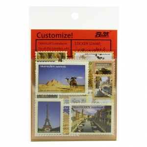 우표 스티커 세트 &#8211; 에펠탑 18장