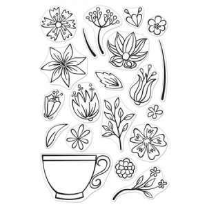 [클리어] Teacup Flowers - CM339